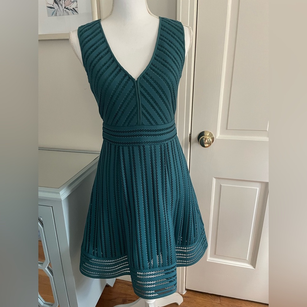 J Crew Structured Dark Teal Dress, Women’s Size 2